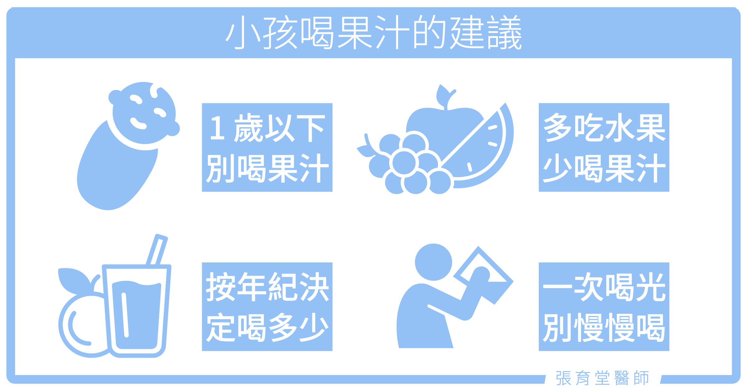 小孩喝果汁的指南